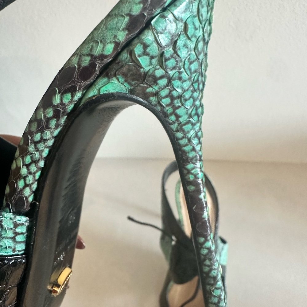 Sergio Rossi Python Pumps Size 38/ Us 8 - image 5